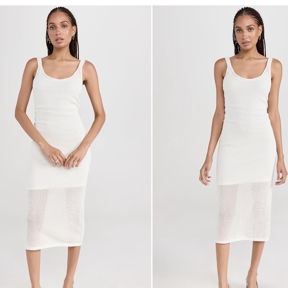 STAUD Cream Knit Maxi Dress - Picture 2 of 2